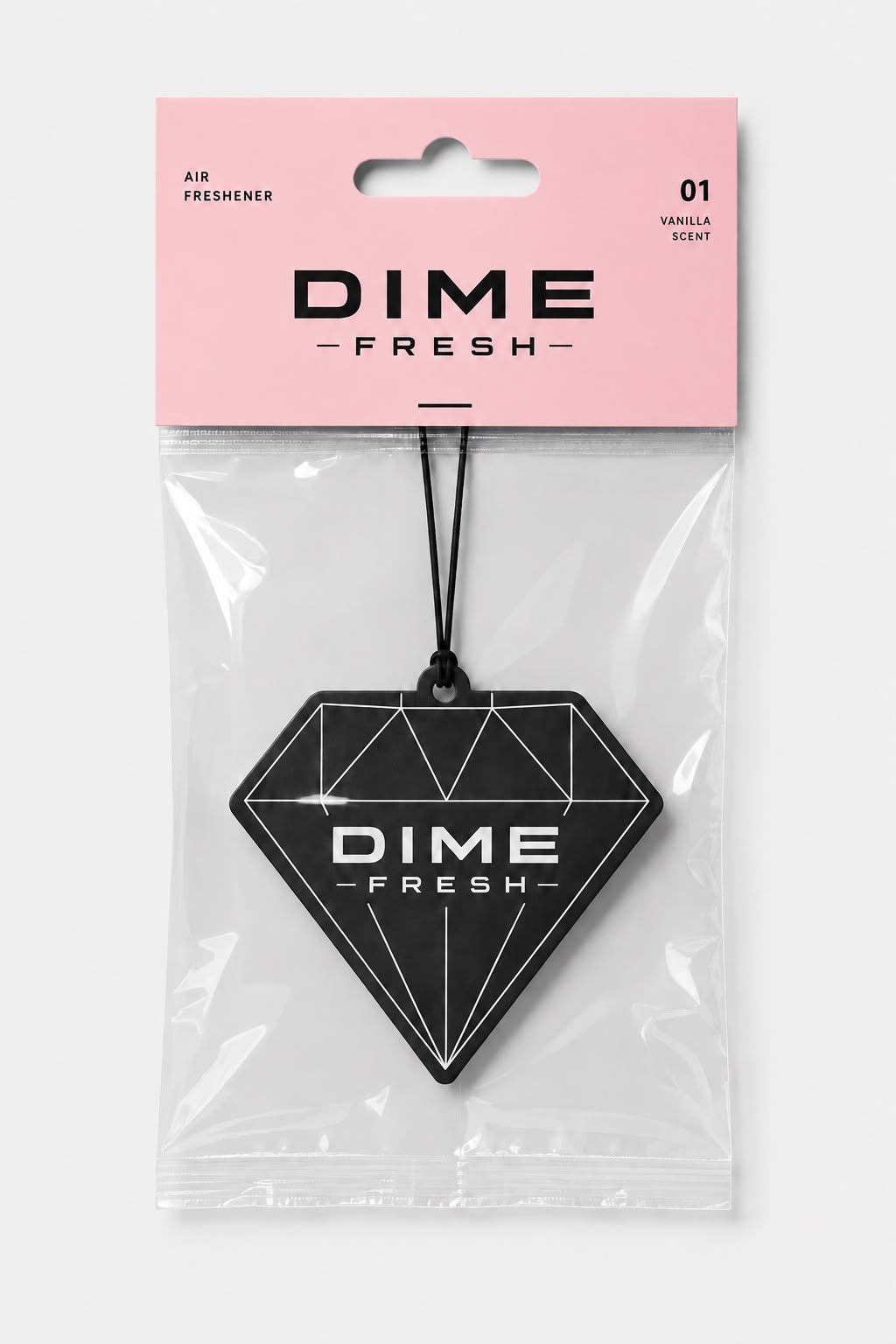 Embalagem do aromatizante Dime Fresh Vanilla