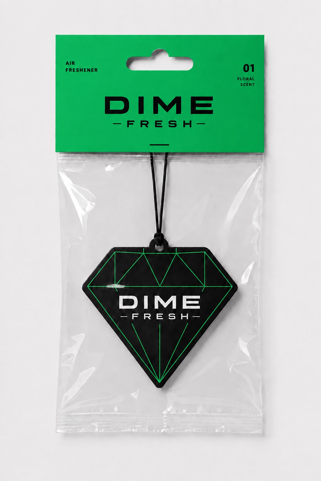 Embalagem do aromatizante Dime Fresh Floral